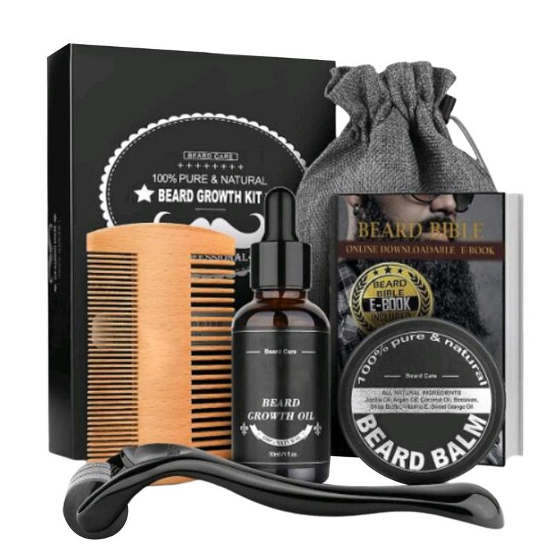 Men'S Grooming Tonic - 5pcs Men Beard Barba Grooming Beard