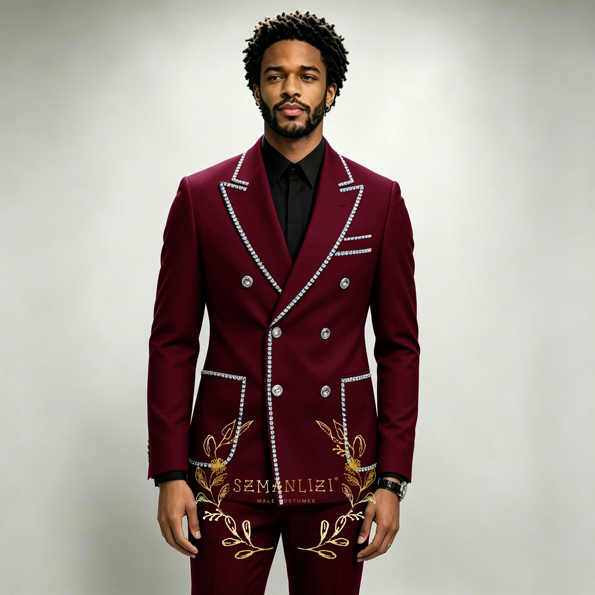 Luxury Men's Suits 2 Pieces Ro - Mens Grooming Kit Luxury review and price