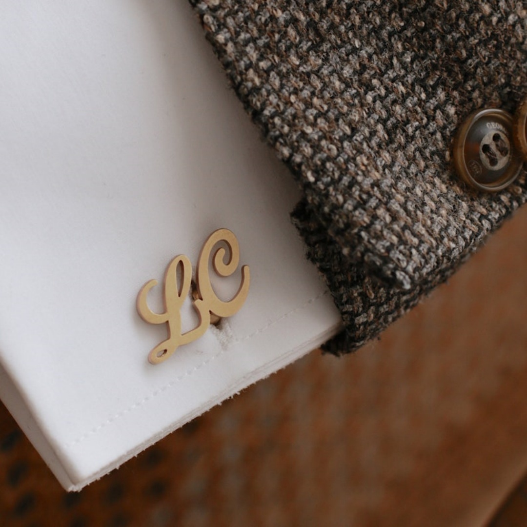 Custom Name Cufflinks for Men  - Men Grooming Outfit review and price