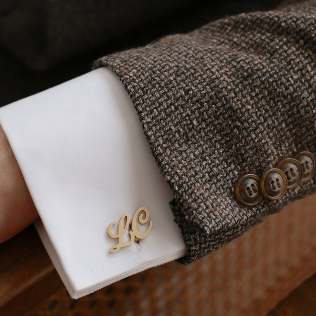 Custom Name Cufflinks for Men  - Men Grooming Outfit review and price