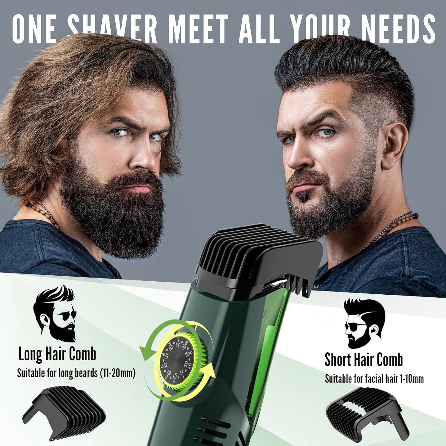 Cordless Men Beard Trimmer Rec - Men'S Grooming Vacuum review and price