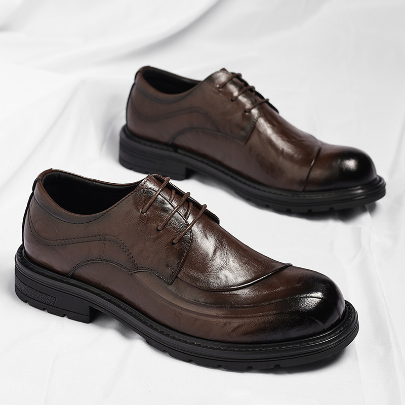 Brown Burnished Genuine Leathe - Men'S Grooming Oxford review and price
