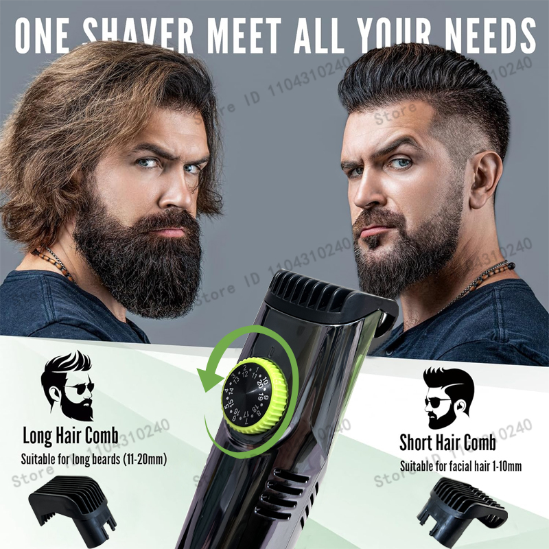 Cordless Men Beard Trimmer Rec - Men'S Grooming Vacuum review and price