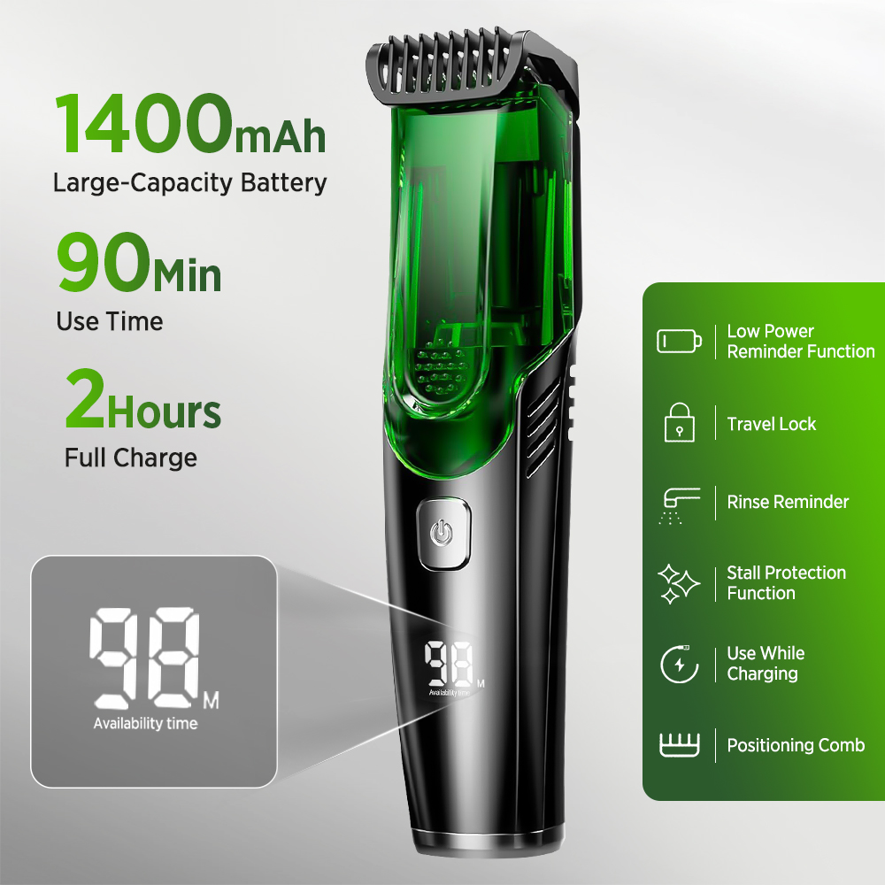 Cordless Men Beard Trimmer Ele - Men'S Grooming Vacuum review and price