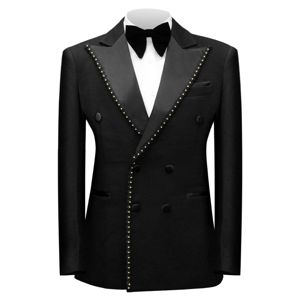 Double Breasted Beaded Formal  - Men Grooming Outfit review and price