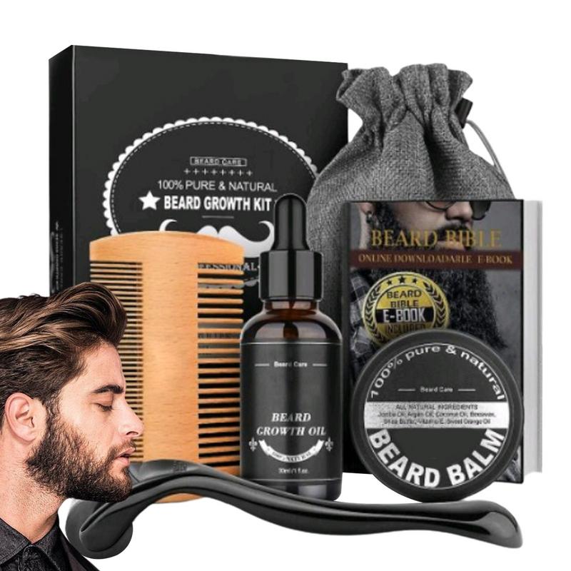 5pcs Men Beard Barba Grooming  - Men'S Grooming Tonic review and price
