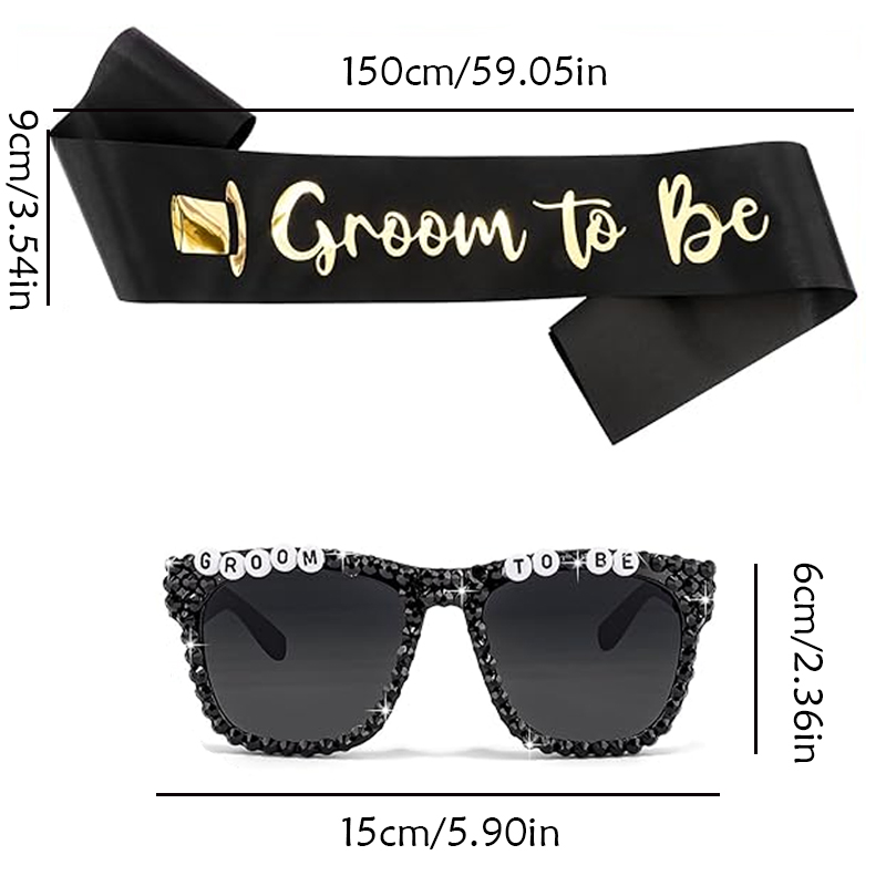 Groom To Be Black Satin Sash R - Men Grooming Outfit review and price